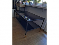 Grajewo ogłoszenia: Witam, Sprzedam stolik kawowy czarny szkło 115x58cm IKEA ASPEROD