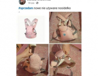 Grajewo ogłoszenia: Nosidełko dla dziewczynki nie używane