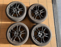 Grajewo ogłoszenia: Komplet kół zimowych Ford Fiesta Mk8, Dębica 195/55 R16 + Anzio...