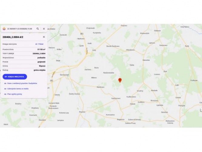 Grajewo ogłoszenia: Sprzedam bezpośrednio działkę leśną nr 4/2 o powierzchni...