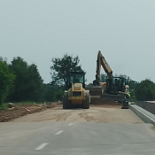Zdjęcie dnia: Trwają prace drogowe na...
